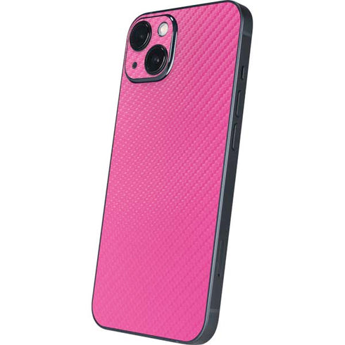 Pink Carbon Fiber Specialty Material iPhone 13 Skin